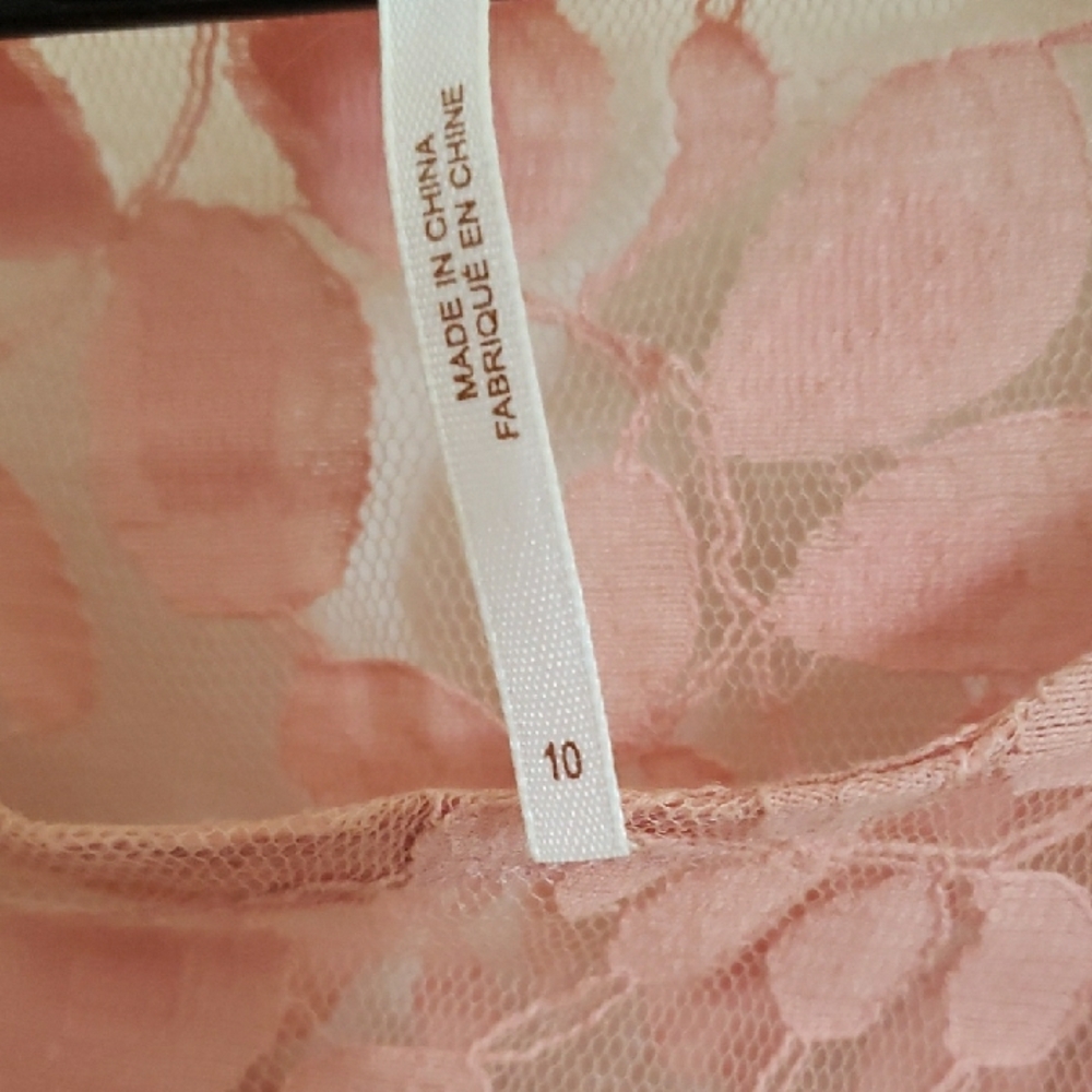 Elegant Pink Lace Dress - Picture 2 of 6
